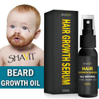 Suero de aceite para el crecimiento de la barba para hombres, tratamiento para el vello Facial del bigote de rápido crecimiento