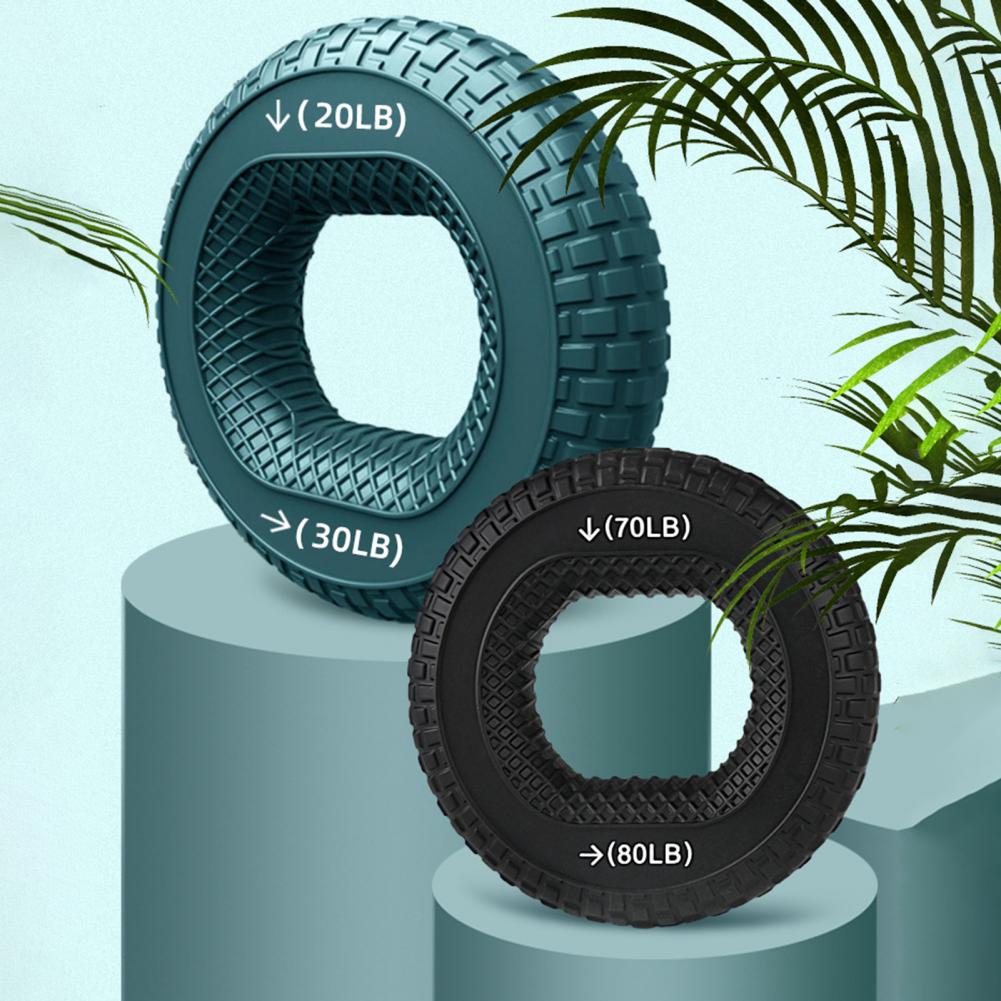 Fortalecedor de agarre manual, entrenador de fuerza de agarre y ejercitador de dedos, agarre manual ajustable de silicona, anillo de agarre de 20-80 lb, entrenador de antebrazo de dedo, expansor carpiano, ejercicio de entrenamiento muscular