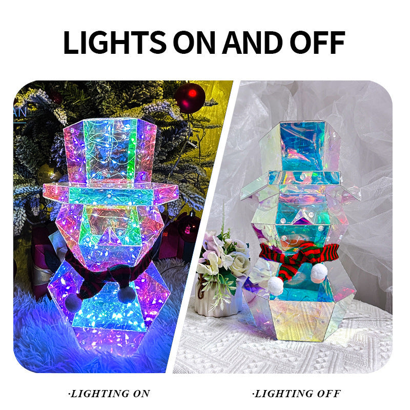 Colorful LED Santa & Snowman Night Lights
