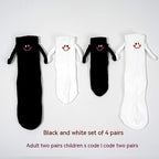 Calcetines magnéticos para sujetar las manos para niños y niñas Calcetines de tubo