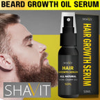 Suero de aceite para el crecimiento de la barba para hombres, tratamiento para el vello Facial del bigote de rápido crecimiento