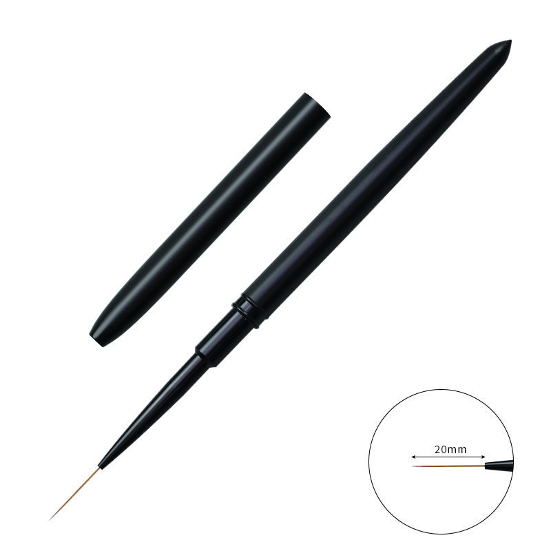Pincel DIY para delineador de líneas de rayas para decoración de uñas de doble punta