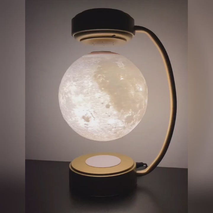 3D LED Moon Night Light Wireless Magnetic Levitating Rotating Floating Ball Lamp For School Office Bookshop Home Decoration