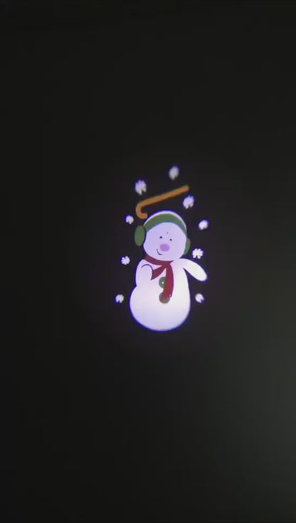 Proyector de luz láser LED para exteriores con decoración navideña