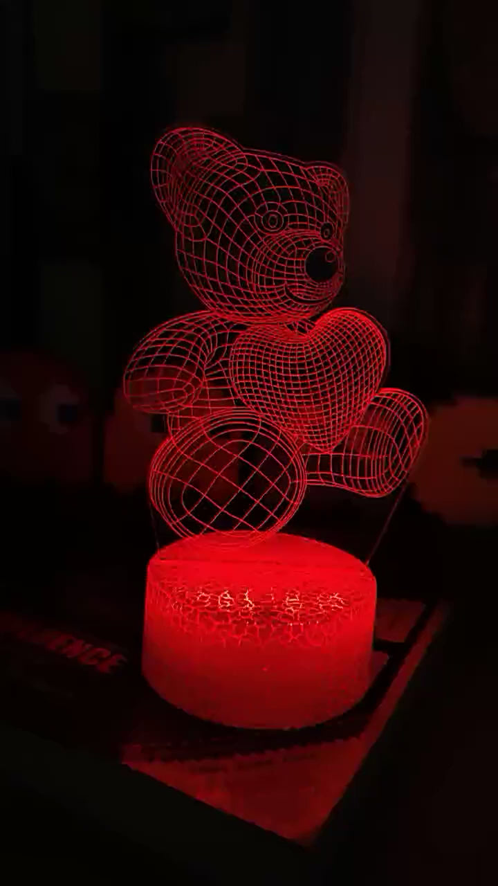 3D Lamp Acrylic, Valentines Day Gifts
