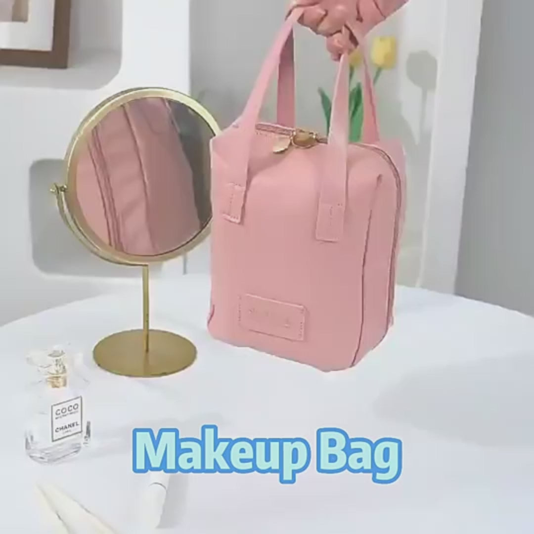 Handle-top Cosmetic Bag