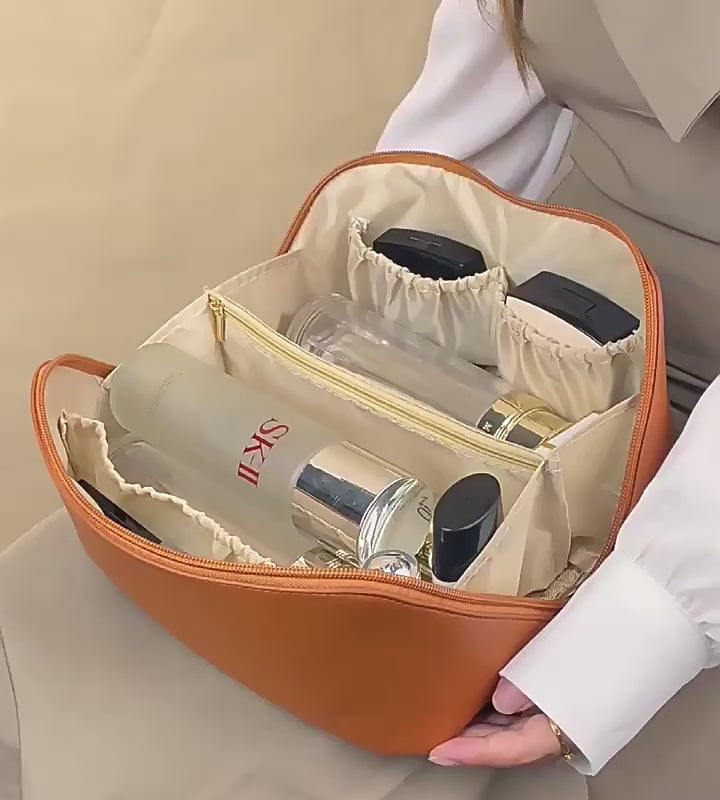 ¡Experimenta comodidad y elegancia con nuestra bolsa de cosméticos de viaje multifunción de gran capacidad! ✨👜